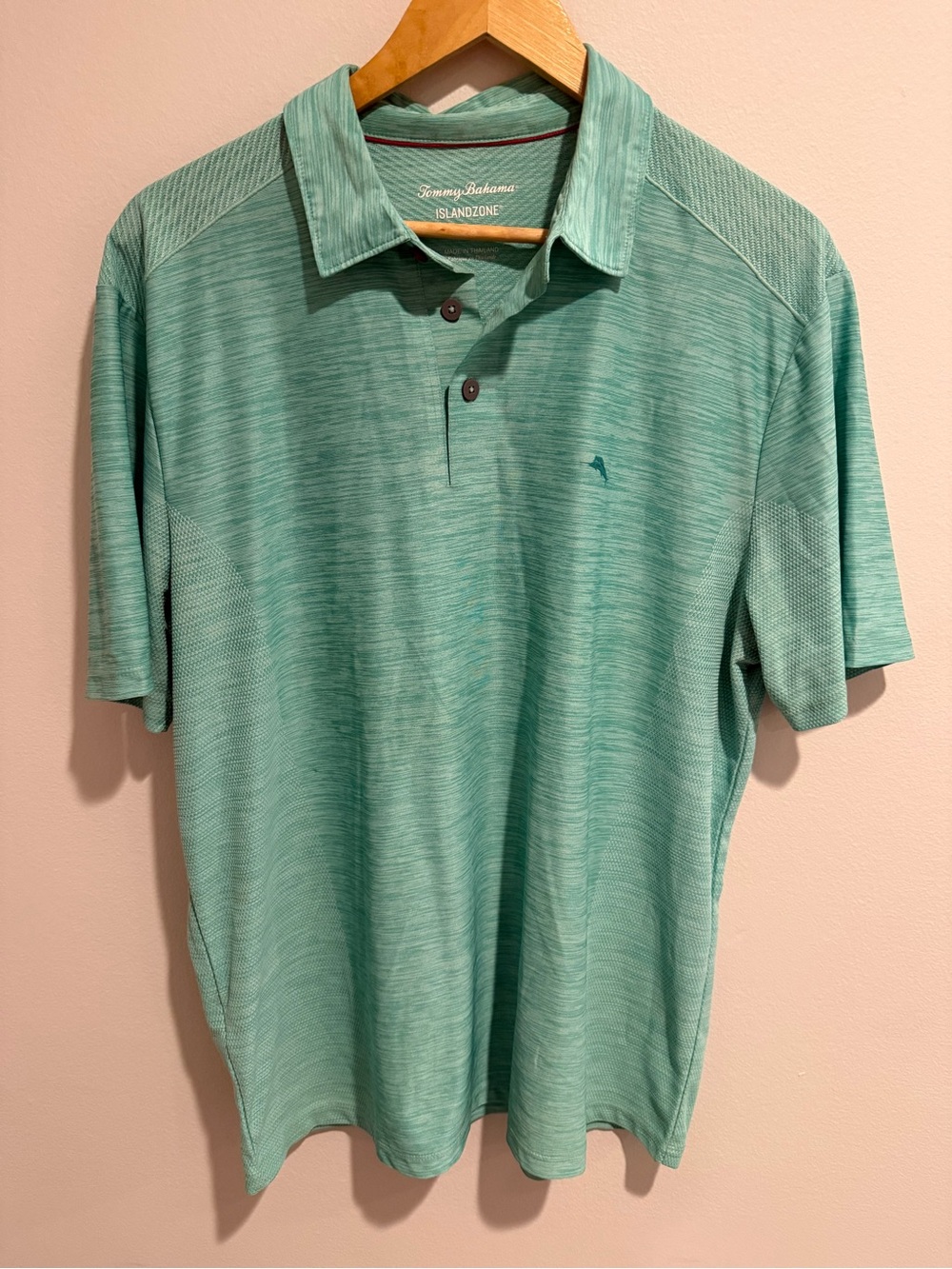 Tommy Bahama Men's Teal Green Polo
